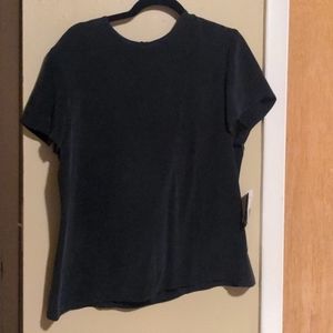 Size 14 silk Chaus dark blue top